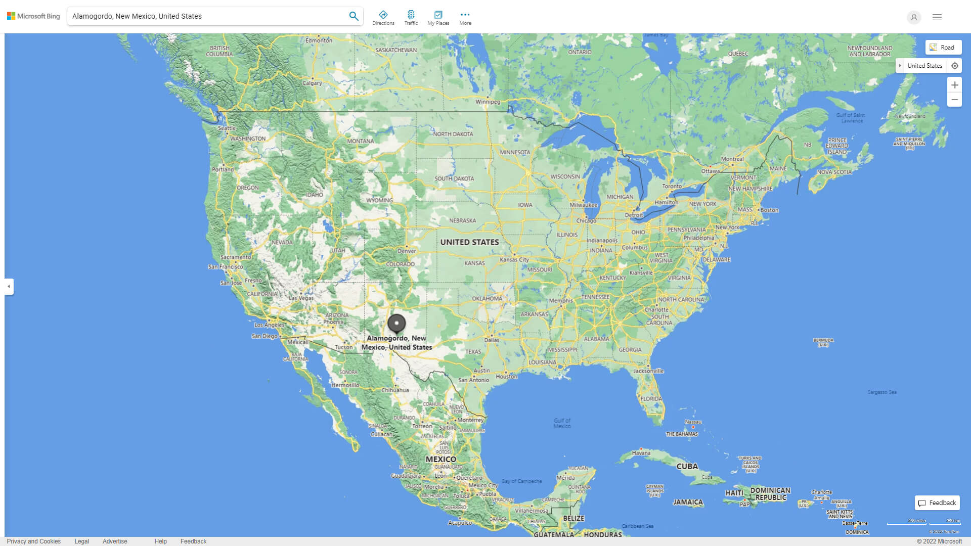 Where is Alamogordo in the US